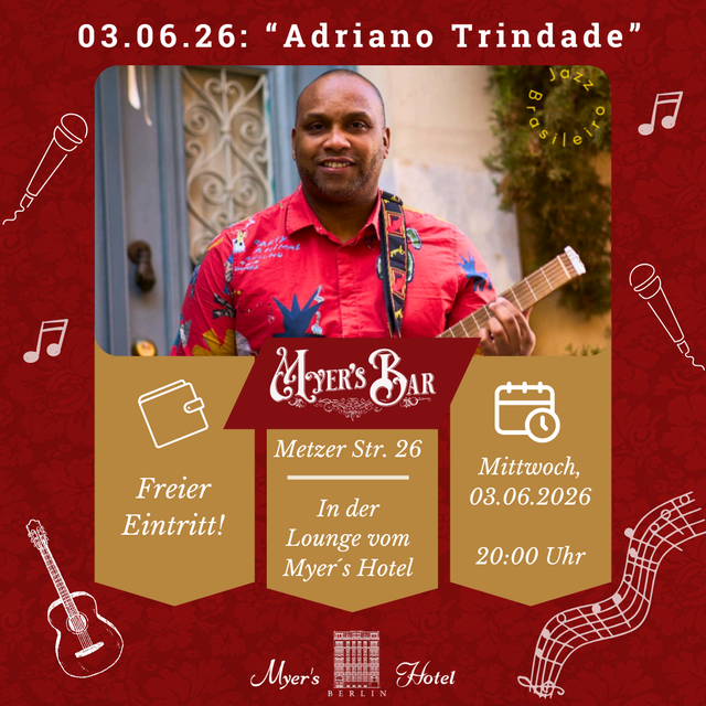 Konzertplakat Adriano Trindade