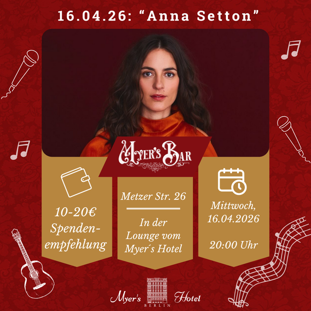 Konzertplakat Anna Setton